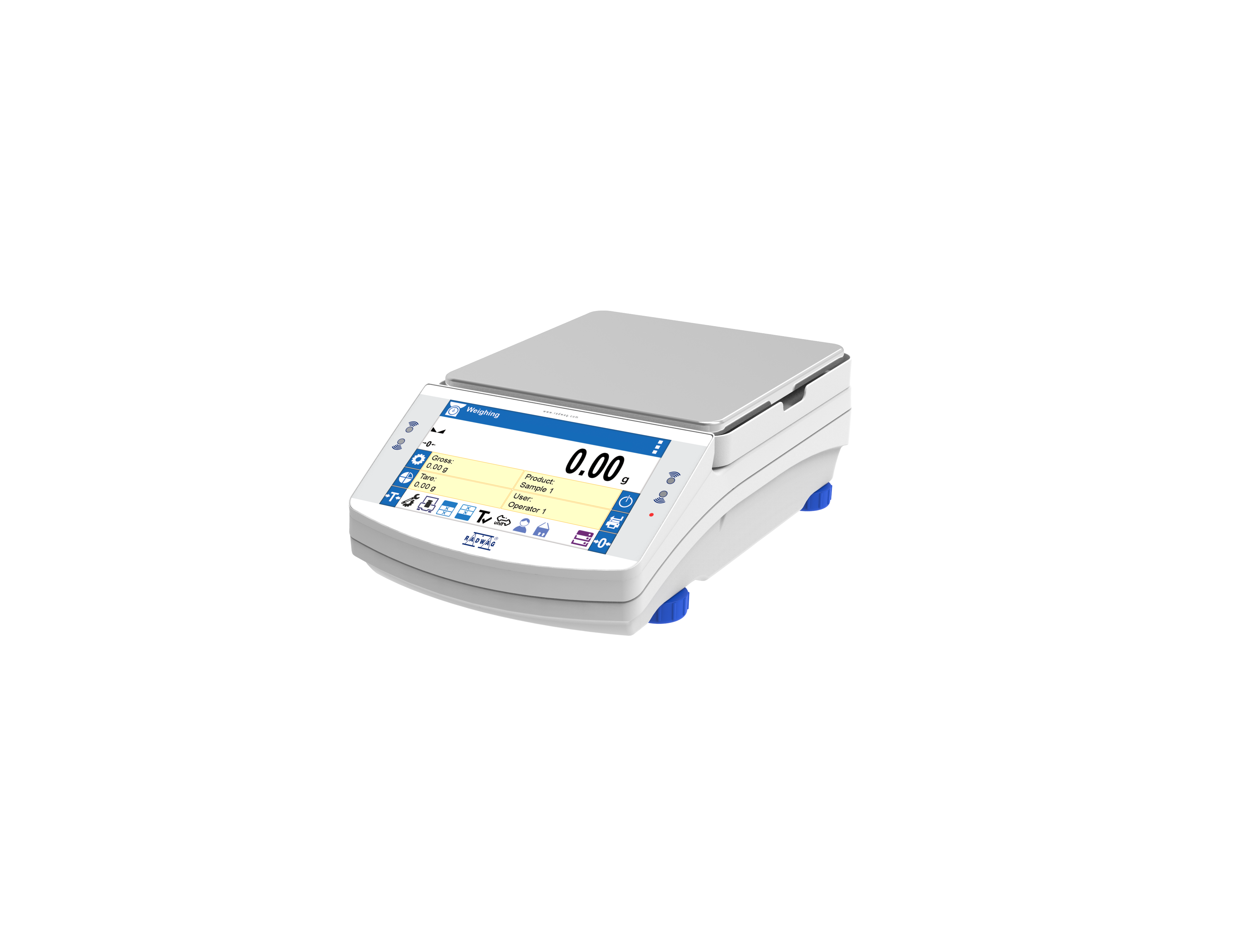 RADWAG PS X7.M PS 10100.X7.M Precision Balance, 10100g Capacity, 10mg Readability, Internal Calibration