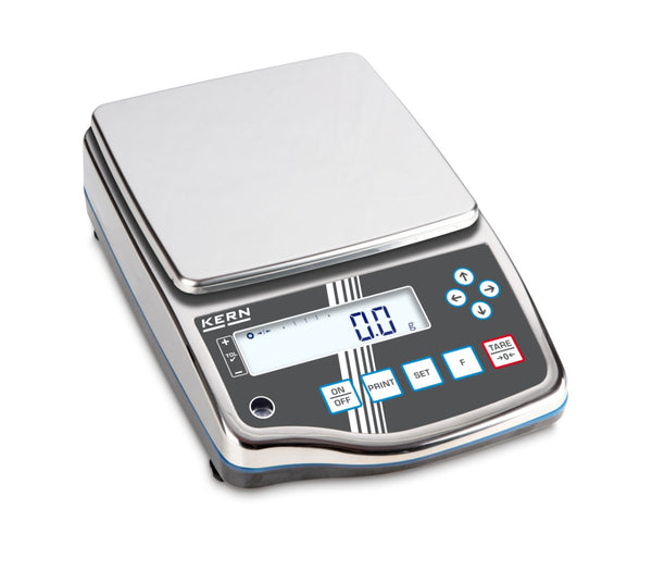 KERN & SOHN PWS 3000-1 PWS Precision Balance, 3200 g Capacity, 0.1 g Readability, IP65 Rated, RS-232