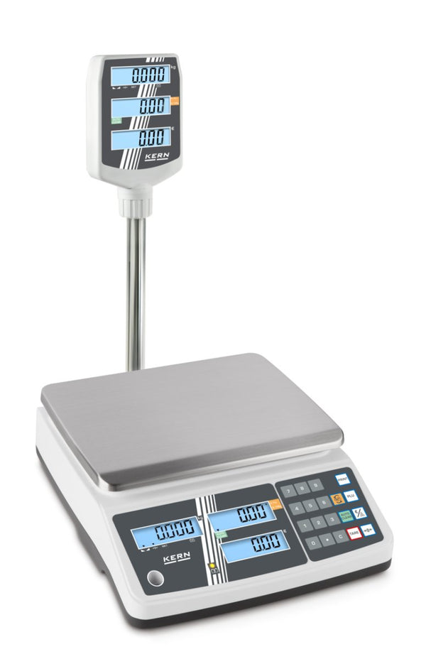 KERN & SOHN RPB 6K1DHM RPB Price Computing Scale, 6 kg Capacity, 0.002 kg Readability, RS-232