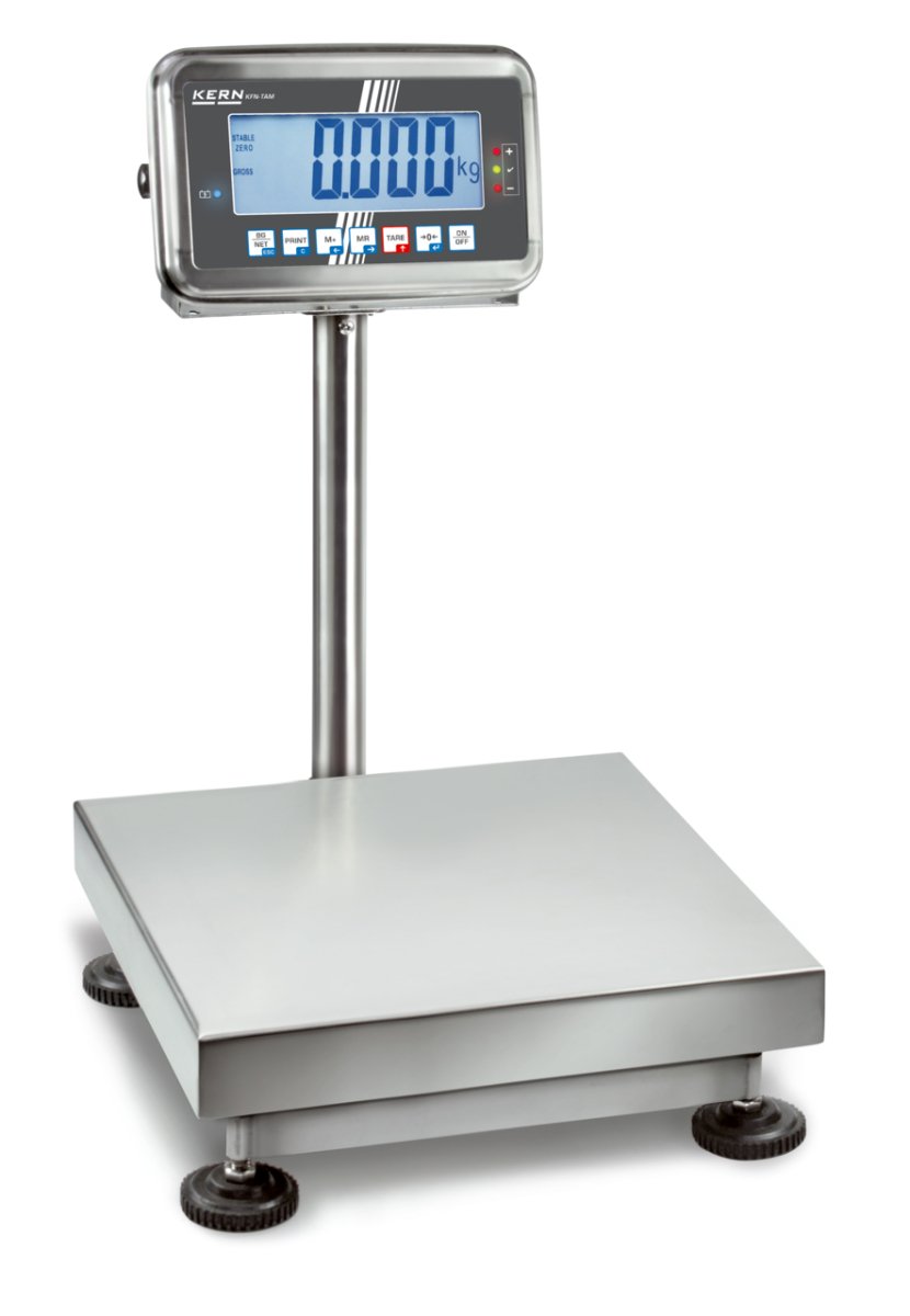 KERN & SOHN SFB 50K5LHIP SFB Washdown Bench Scale, 50 kg Capacity, 0.005 kg Readability, IP65 Rated, LCD with Backlight, RS-232 / Bluetooth - SFB 50K5LHIP - Washdown Scales - KERN & SOHN - Weighcore