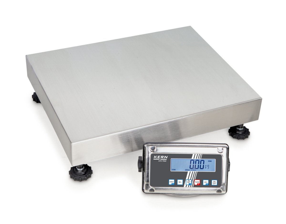 KERN & SOHN SFE 60K-2LNM SFE Platform Scale, 60 kg Capacity, 0.02 kg Readability, IP65 Rated - SFE 60K-2LNM - Weigh Platforms - KERN & SOHN - Weighcore