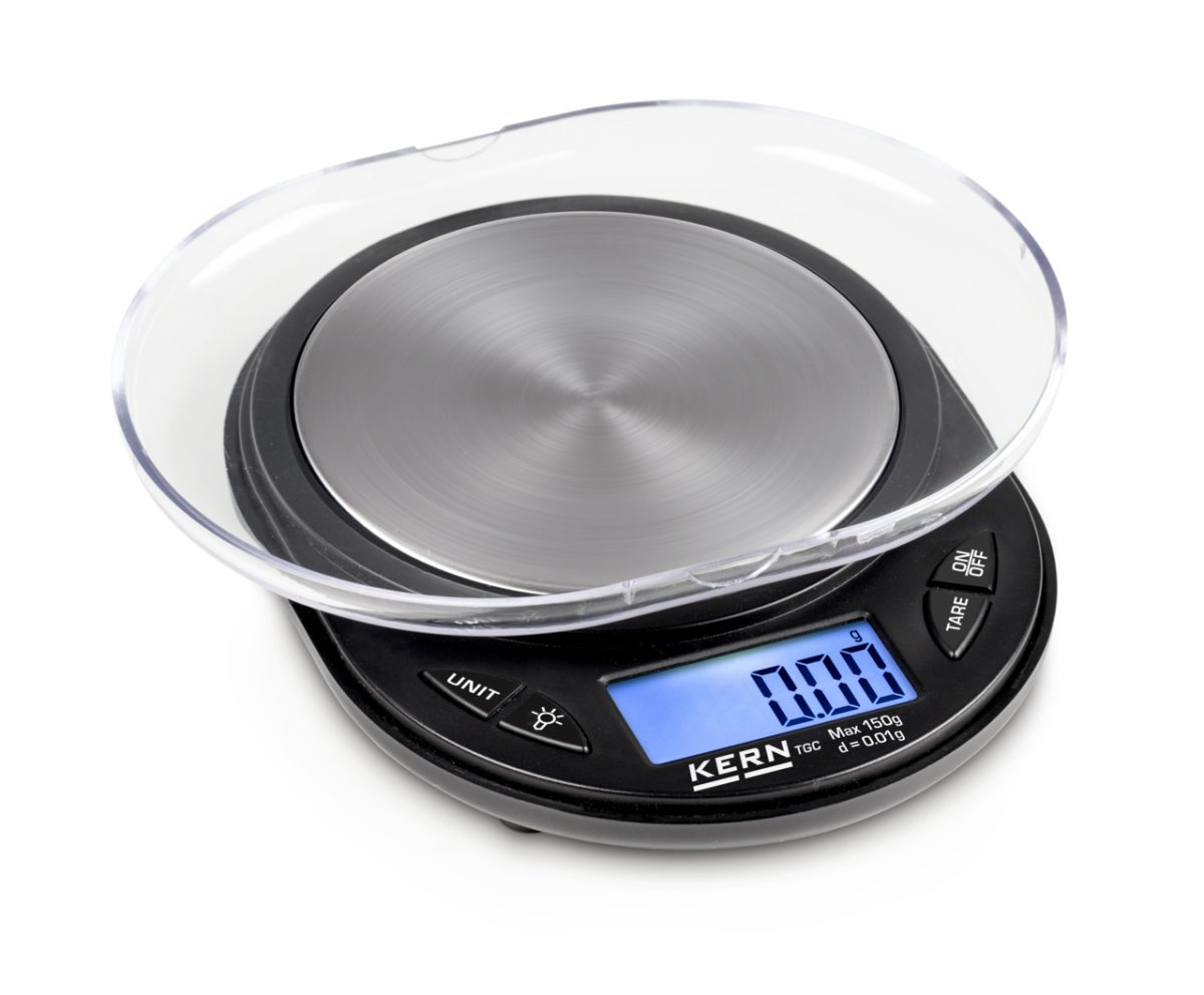 KERN & SOHN TGC 150-2S05 TGC Portable Pocket Balance, 150 g Capacity, 0.01 g Readability - TGC 150-2S05 - Portable Balances - KERN & SOHN - Weighcore