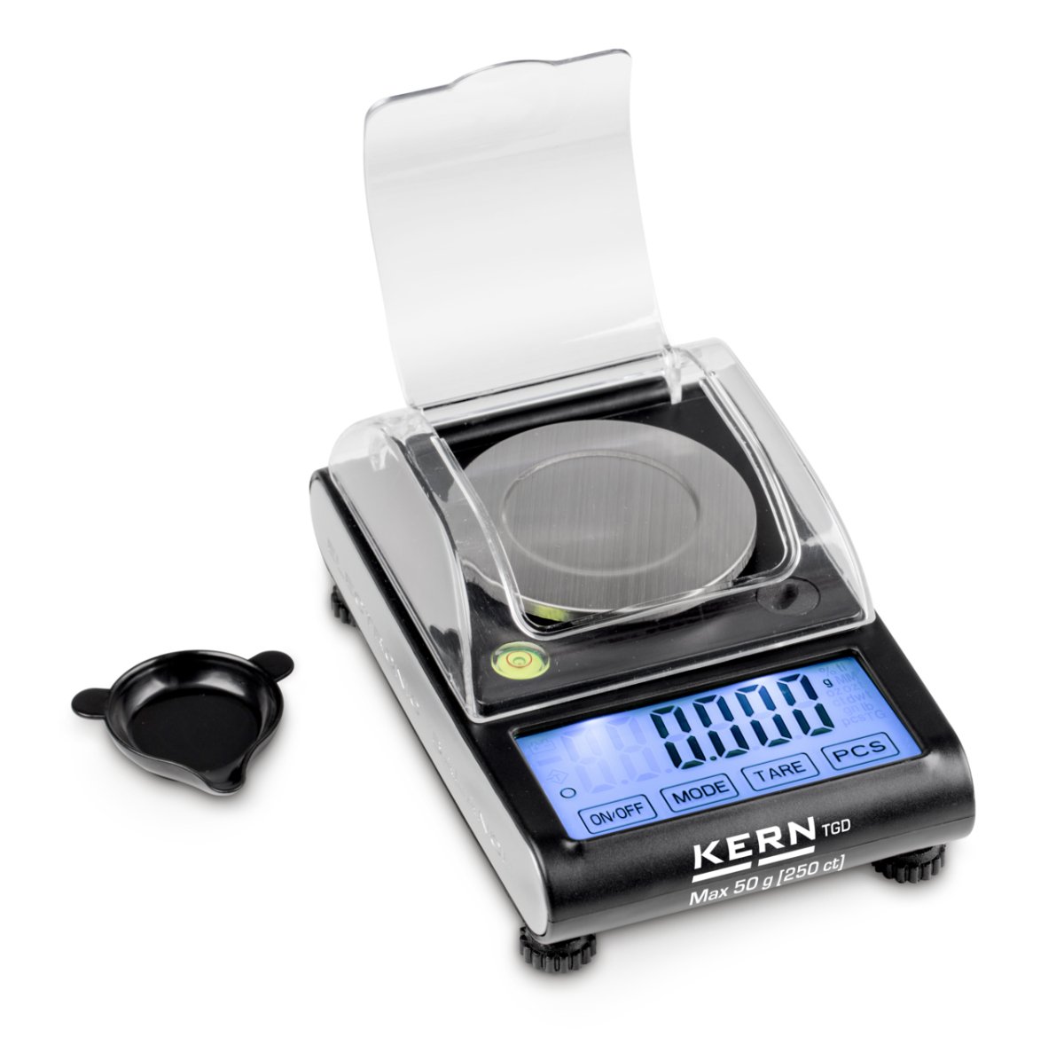 KERN & SOHN TGD 50-3CS05 TGD Portable Pocket Balance, 50 g Capacity, 0.001 g Readability, LCD Touch Display - TGD 50-3CS05 - Portable Balances - KERN & SOHN - Weighcore