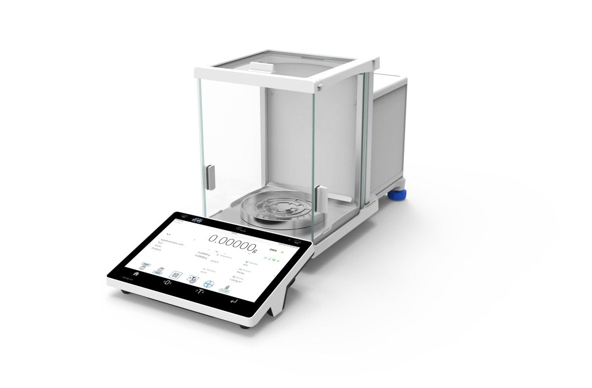 RADWAG XA 82/220.5Y XA 5Y Analytical Balance, 82/220g Capacity, 0.01/0.1mg Readability, 21 CFR Part 11, Internal Calibration, OIML Class I - XA822205Y - Analytical Balances - Radwag - Weighcore