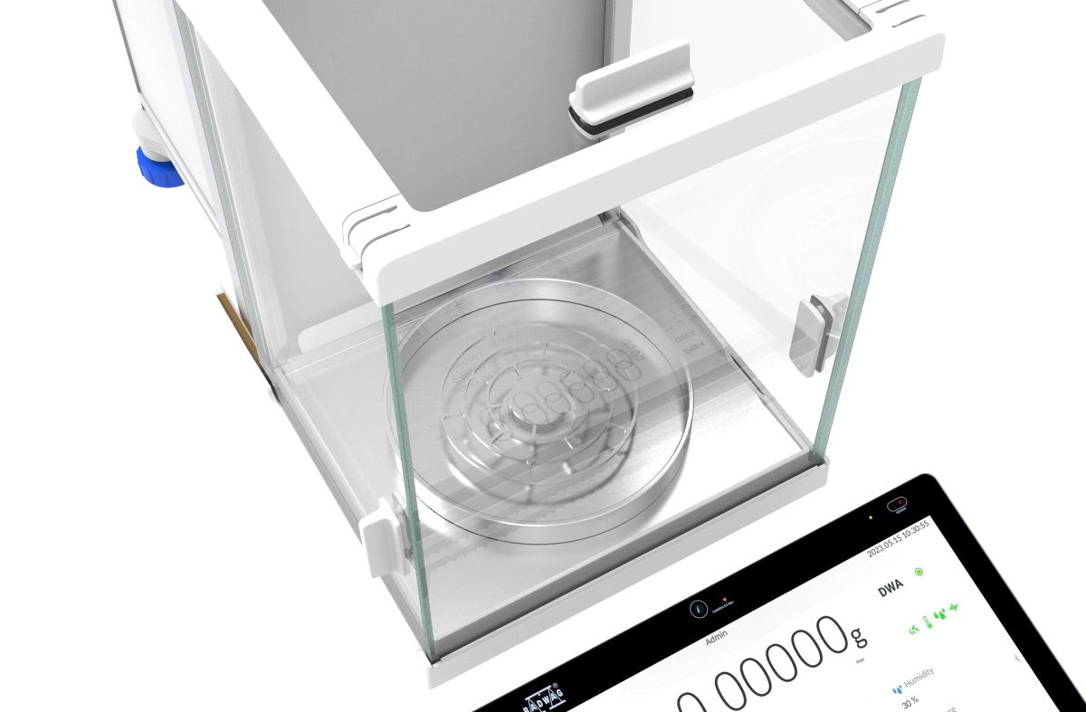 RADWAG XA 120/250.5Y XA 5Y Analytical Balance, 120/250g Capacity, 0.01/0.1mg Readability, 21 CFR Part 11, Internal Calibration, OIML Class I - XA1202505Y - Analytical Balances - Radwag - Weighcore