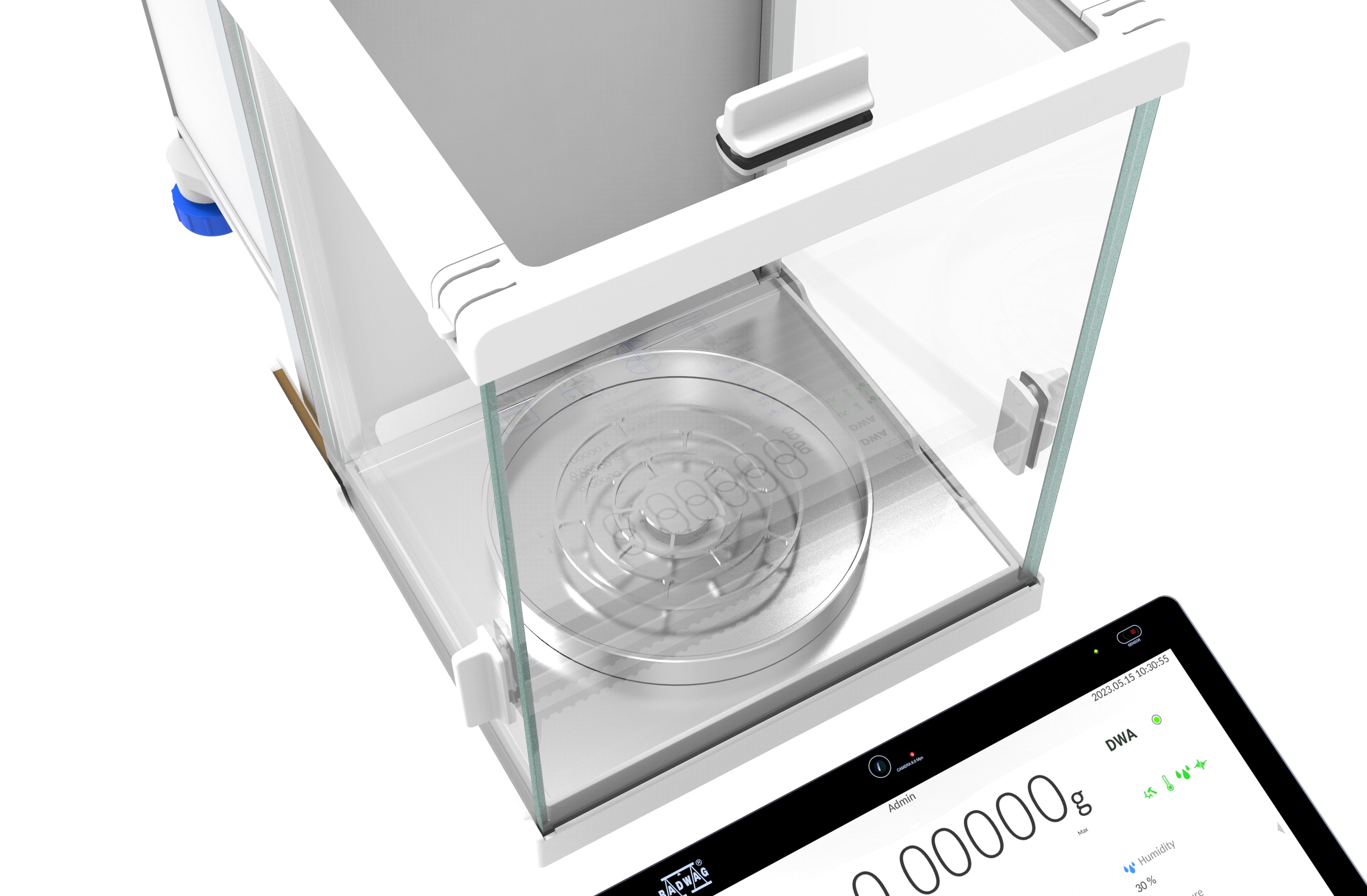 RADWAG XA 120/250.5Y XA 5Y Analytical Balance, 120/250g Capacity, 0.01/0.1mg Readability, 21 CFR Part 11, Internal Calibration, OIML Class I