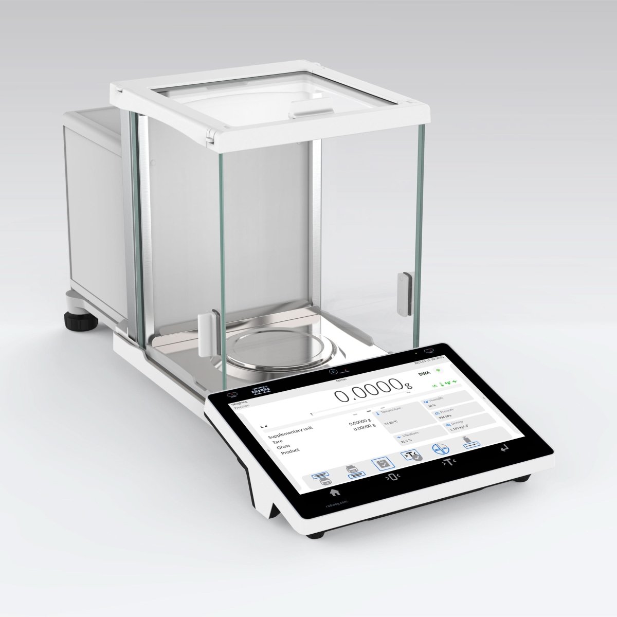 RADWAG XA 52.5Y XA 5Y Analytical Balance, 52g Capacity, 0.01mg Readability, 21 CFR Part 11, Internal Calibration, OIML Class I - XA525Y - Analytical Balances - Radwag - Weighcore