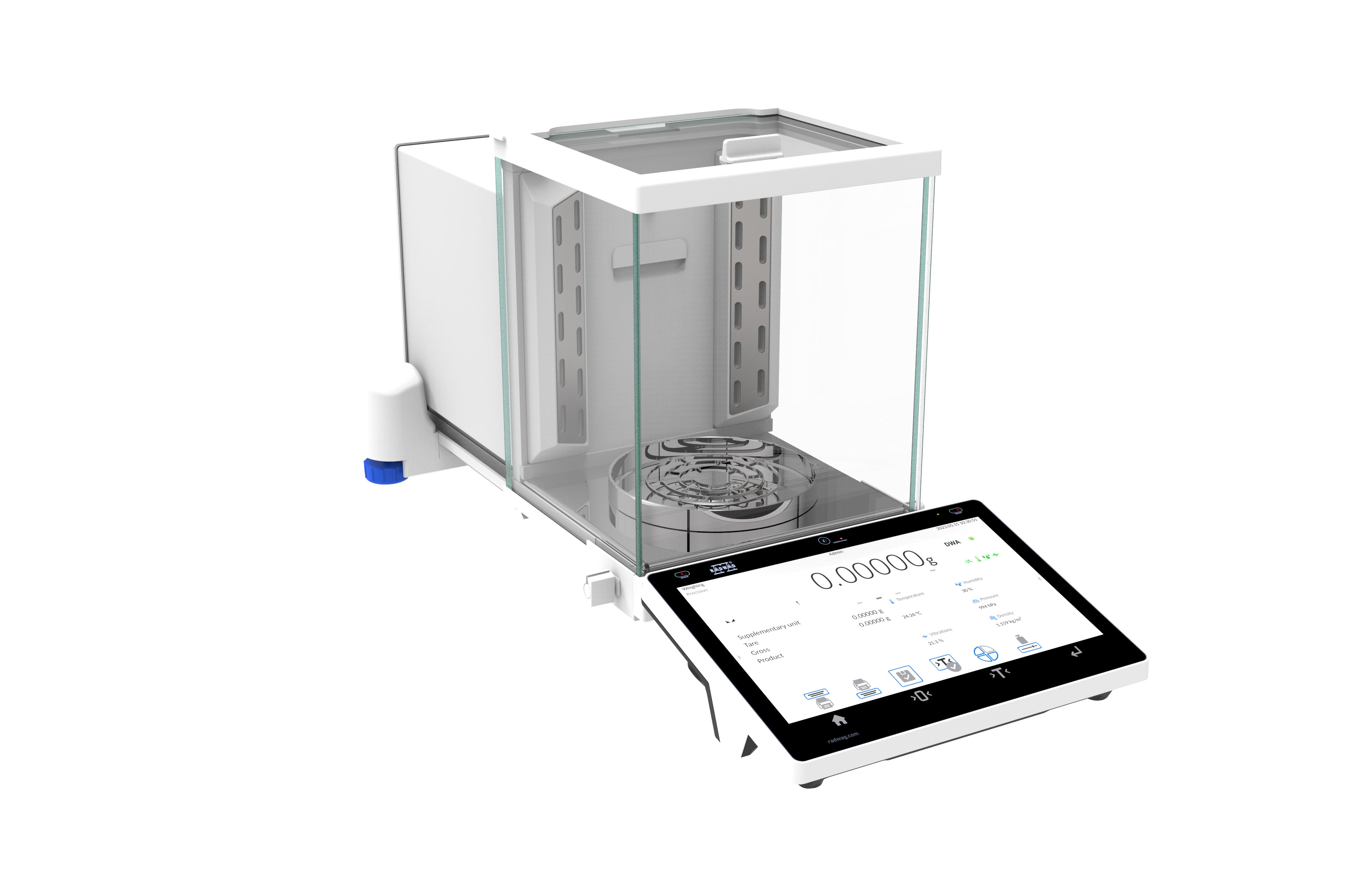 RADWAG XA 210.5Y.A XA 5Y.A Analytical Balance - 210g Capacity, 0.01mg Readability