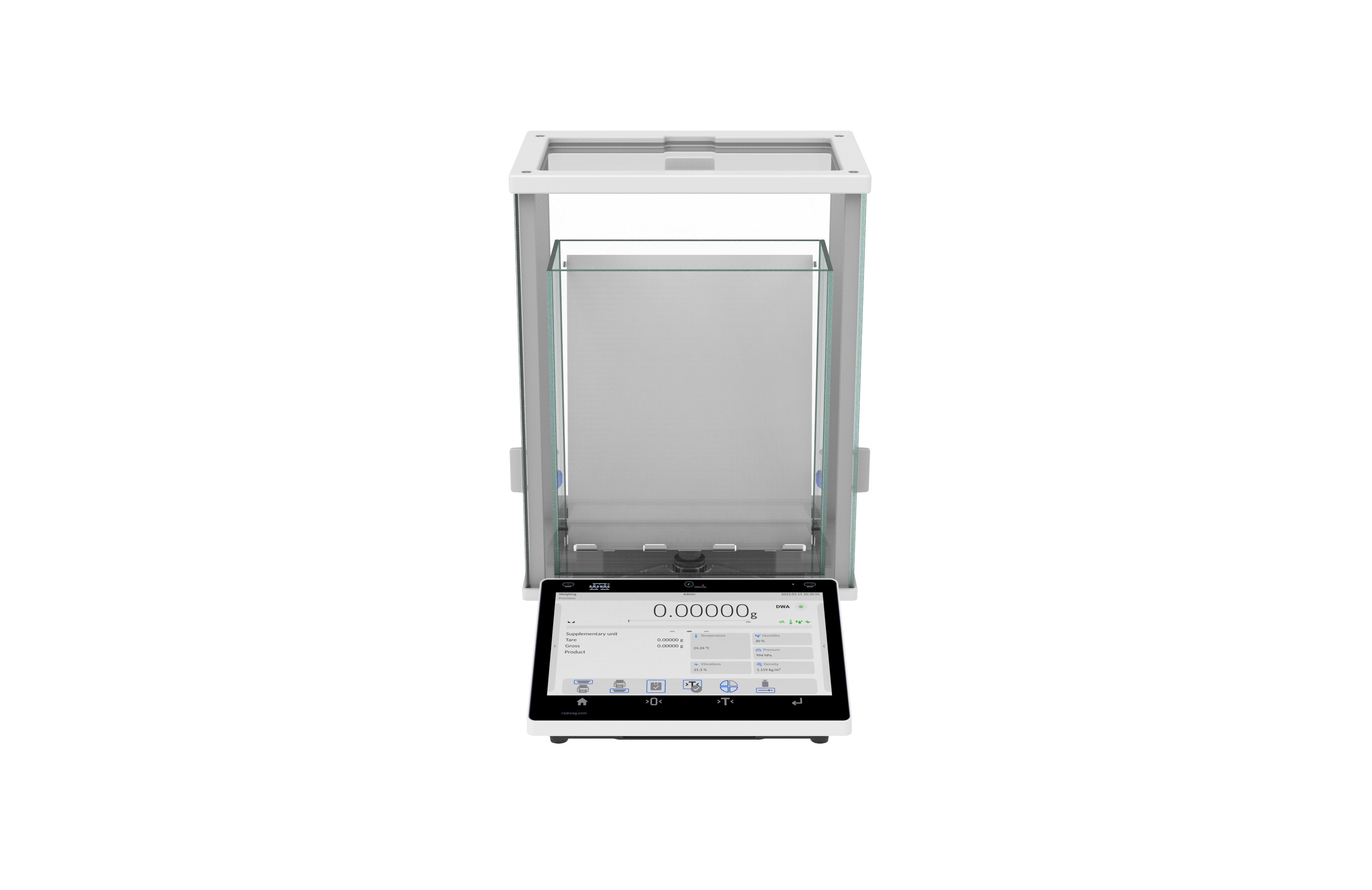 RADWAG XA 52.5Y.F XA 5Y.F Analytical Balance for Filters, 52g Capacity, 0.01mg Readability, Internal Calibration, OIML Class I