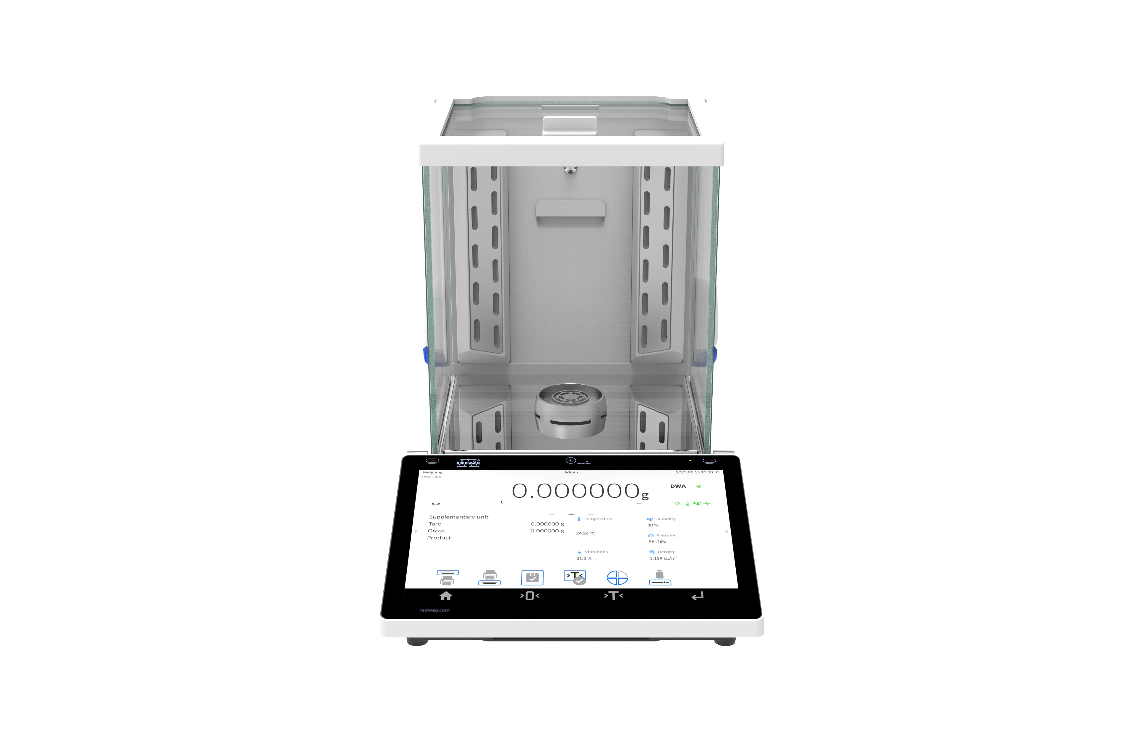 RADWAG XA 6.5Y.M.A XA 5Y.M.A Microbalance, 6.1g Capacity, 1µg Readability, 21 CFR Part 11, Internal Calibration, OIML Class I