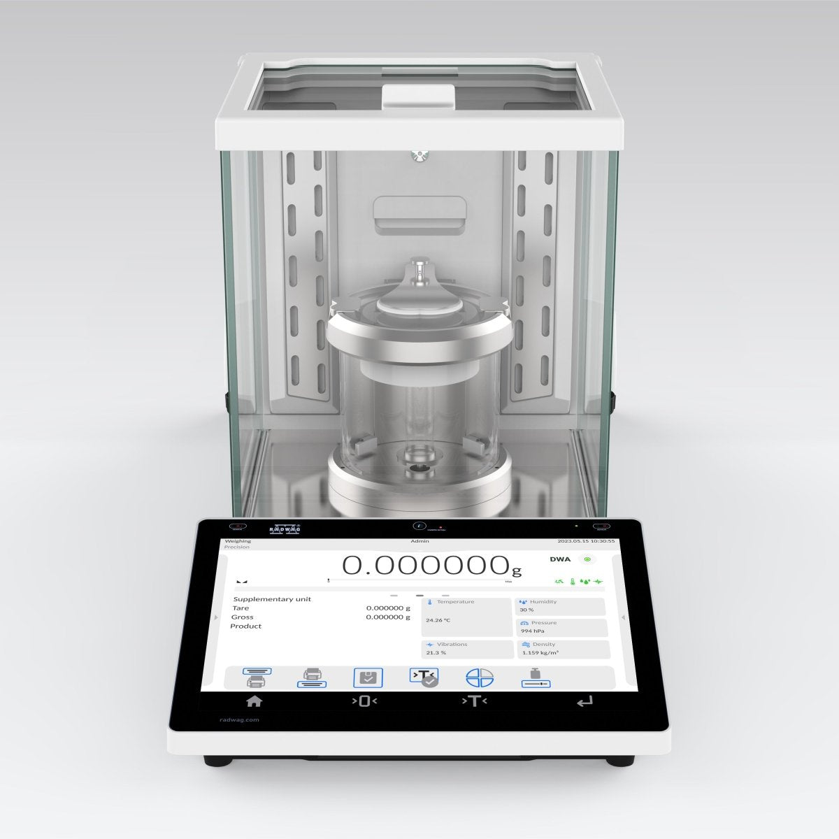 RADWAG XA 53.5Y.M.A.P XA 5Y.M.A.P Microbalance, 53g Capacity, 1µg Readability, Internal Calibration, OIML Class I - XA535YMAP - Microbalances - Radwag - Weighcore