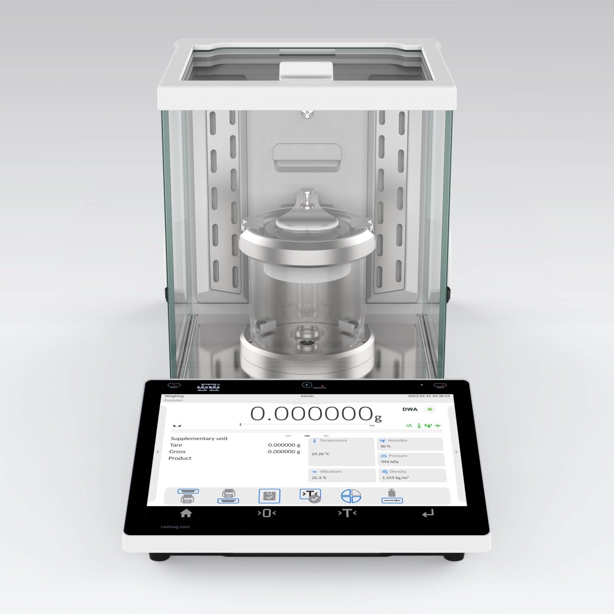 RADWAG XA 21/52.5Y.M.A.P XA 5Y.M.A.P Microbalance, 21/52g Capacity, 1/5µg Readability, Internal Calibration, OIML Class I - XA21525YMAP - Microbalances - Radwag - Weighcore