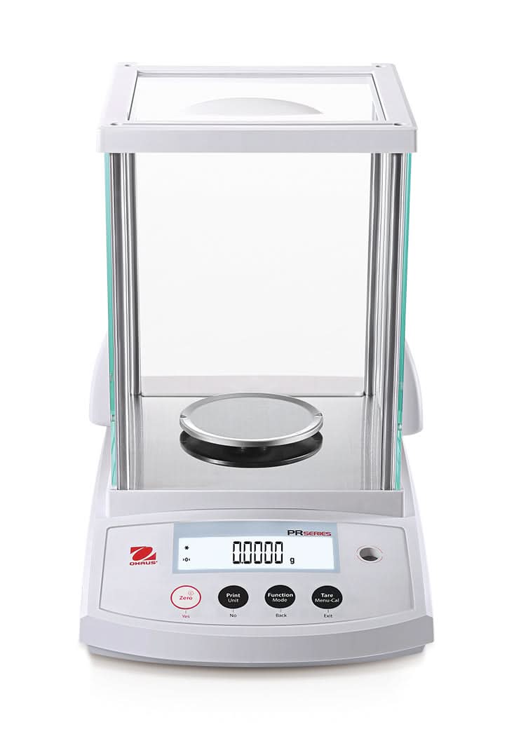 OHAUS PR224/E PR Analytical Balance, 220g Capacity, 0.1mg Readability, RS232 Connectivity - PR224/E - Analytical Balances - Ohaus - Weighcore