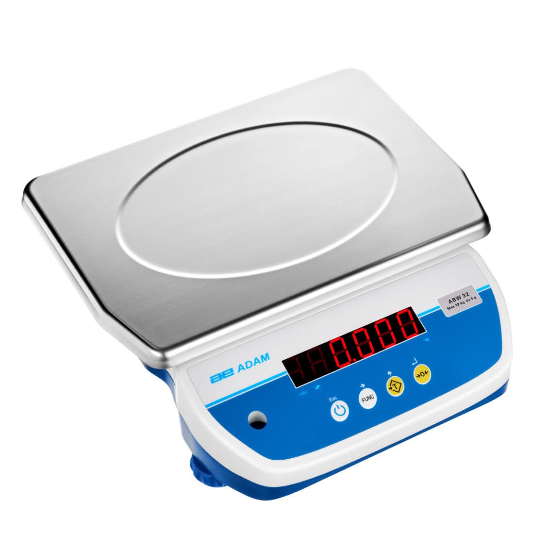 Adam Equipment ABW 32 Aqua Washdown Scale, 32 kg Capacity, 5 g Readability, NSF - 1030014615 - Washdown Scales - Adam Equipment - Weighcore