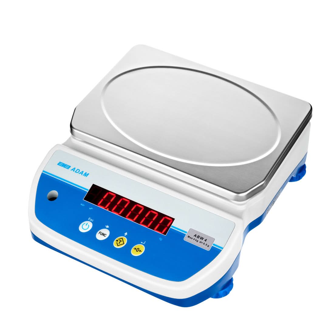 Adam Equipment ABW 4 Aqua Washdown Scale, 4 kg Capacity, 0.5 g Readability, NSF - 1030014612 - Washdown Scales - Adam Equipment - Weighcore