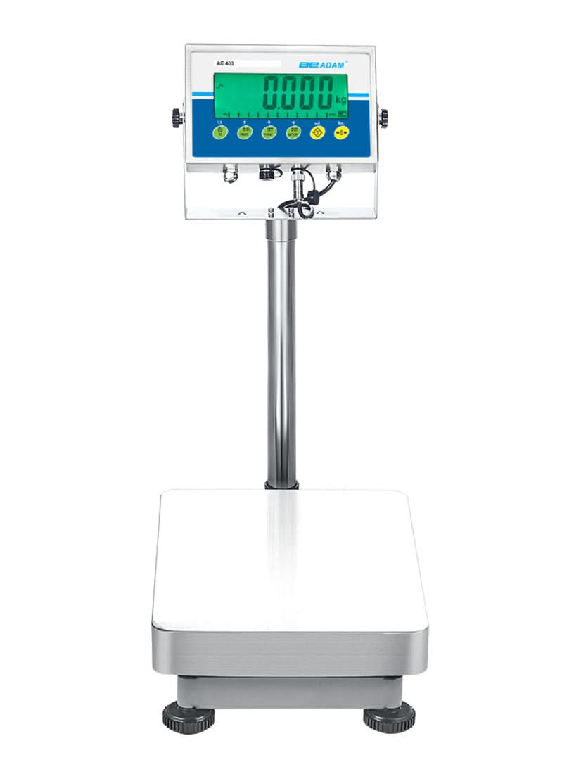 Adam Equipment AGB 65a Aggressor Bench Bench Scale, 30 kg Capacity, 1 g Readability, Stainless Steel Pan, Backlit LCD - 1110014479 - Bench Scales - Adam Equipment - Weighcore