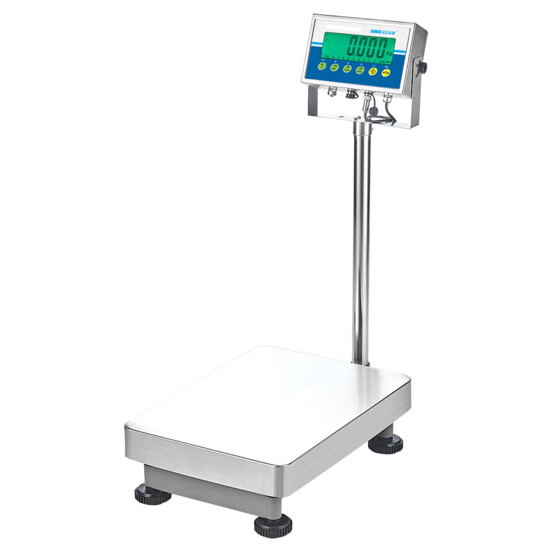 Adam Equipment AGF 350a Aggressor Industrial Floor Floor Scale, 160 kg Capacity, 5 g Readability, RS - 232, Rechargeable Battery, Backlit LCD - 1050014495 - Weighing Scales - Adam Equipment - Weighcore