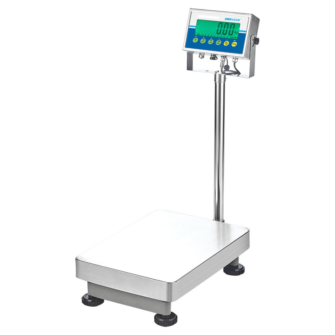 Adam Equipment AGF 660a Aggressor Industrial Floor Floor Scale, 300 kg Capacity, 0.01 kg Readability, RS - 232, Rechargeable Battery - 1050014496 - Weighing Scales - Adam Equipment - Weighcore
