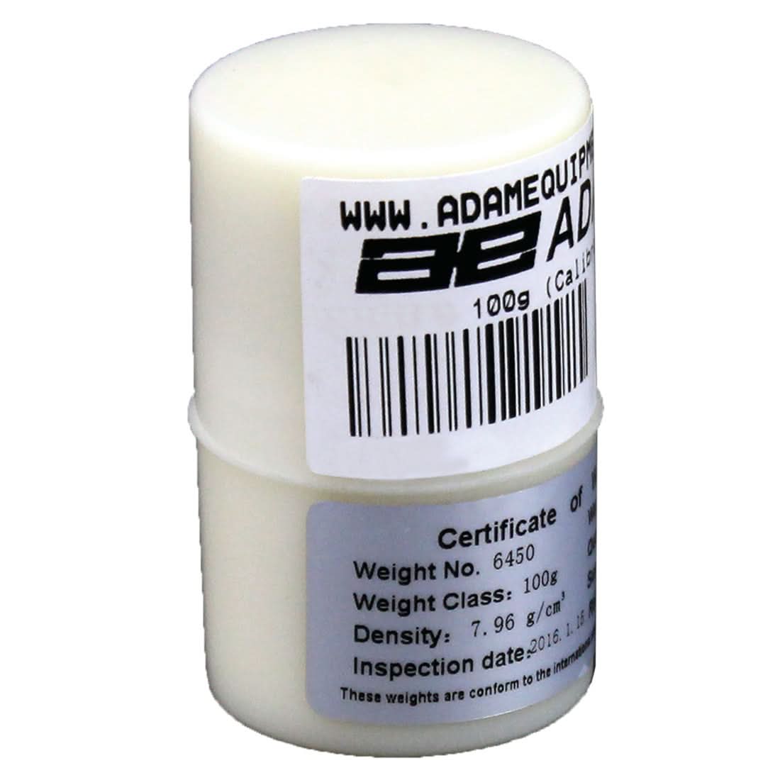 Adam Equipment ASTM 0 - 100g Calibration Weight, 100g Capacity, ASTM Class 0, Stainless Steel - ASTM 0 - 100g - Weights - Adam Equipment - Weighcore