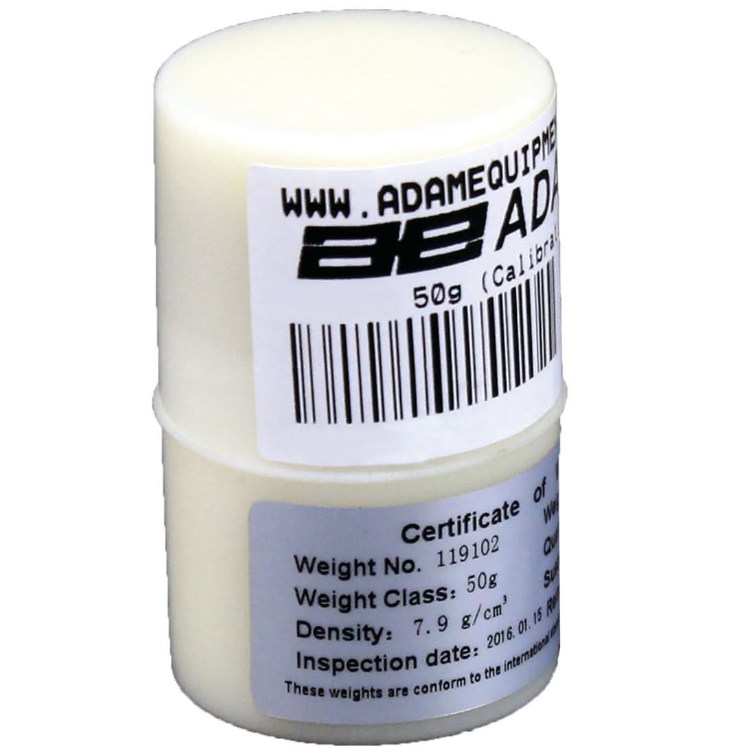Adam Equipment ASTM 1 - 50g Calibration Weight, 50g Capacity, ASTM Class 1, Stainless Steel - ASTM 1 - 50g - Weights - Adam Equipment - Weighcore