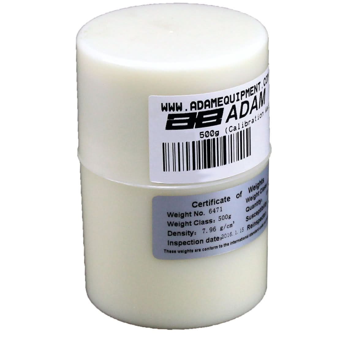 Adam Equipment ASTM 2 - 500g Calibration Weight, 500g Capacity, ASTM Class 2, Stainless Steel - ASTM 2 - 500g - Weights - Adam Equipment - Weighcore