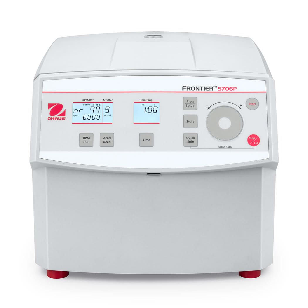 OHAUS FC5706P+R77 Frontier 5000 Multi Centrifuge, 6 x 50 ml Capacity, Rotor R77, LCD Display - FC5706P+R77 - Centrifuges - Ohaus - Weighcore