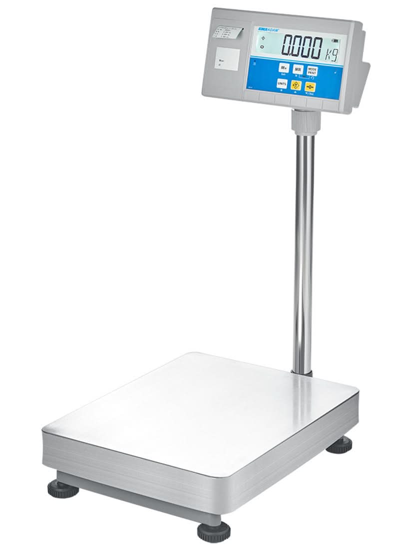 Adam Equipment BKT 165aH Beacon Label Printing Bench Scale, 75 kg Capacity, 2 g Readability, Rechargeable Battery, Stainless Steel Pan - 1050014955 - Bench Scales - Adam Equipment - Weighcore