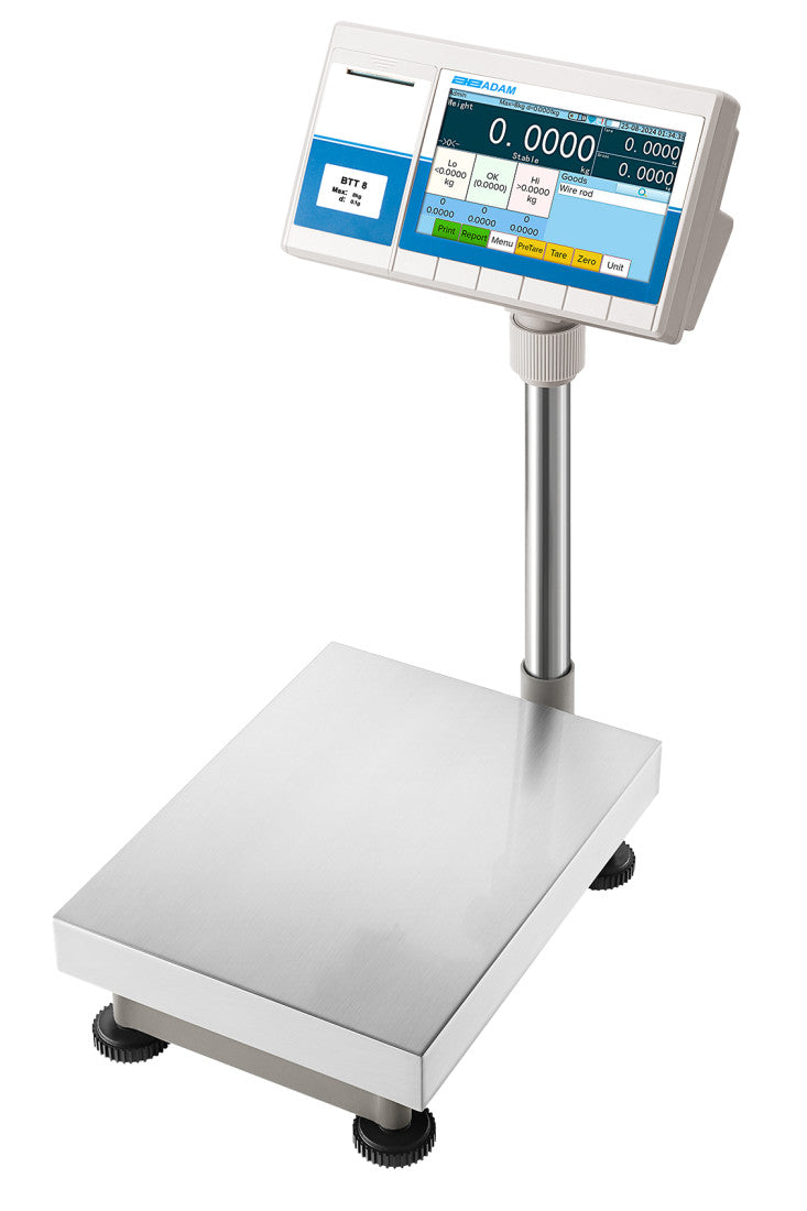 Adam Equipment BTT 8 BTT Label Printing Bench Scale, 8 kg Capacity, 0.1 g Readability