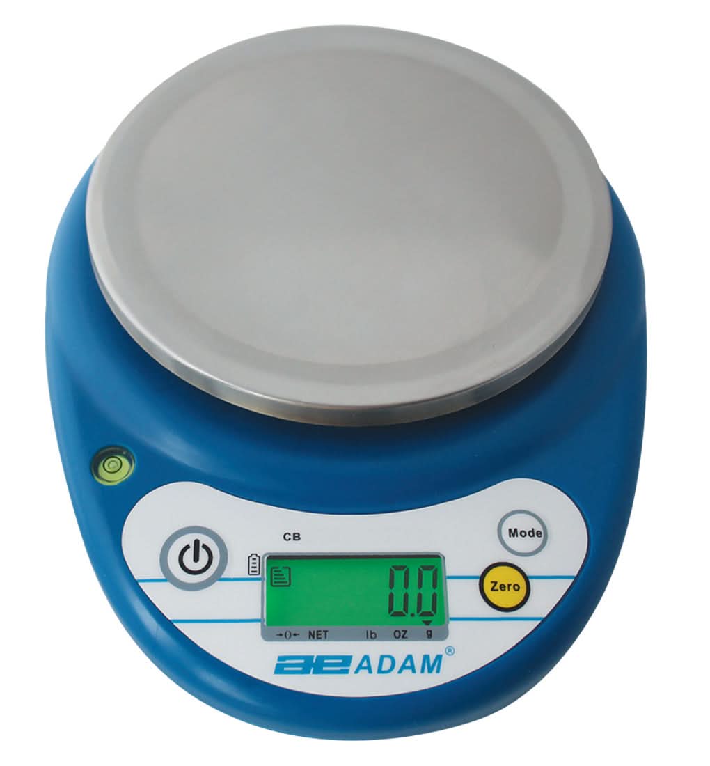 Adam Equipment CB 1001 CB Portable Compact Balance, 1000 g Capacity, 0.1 g Readability, Backlit LCD - 700000164 - Compact Balances - Adam Equipment - Weighcore