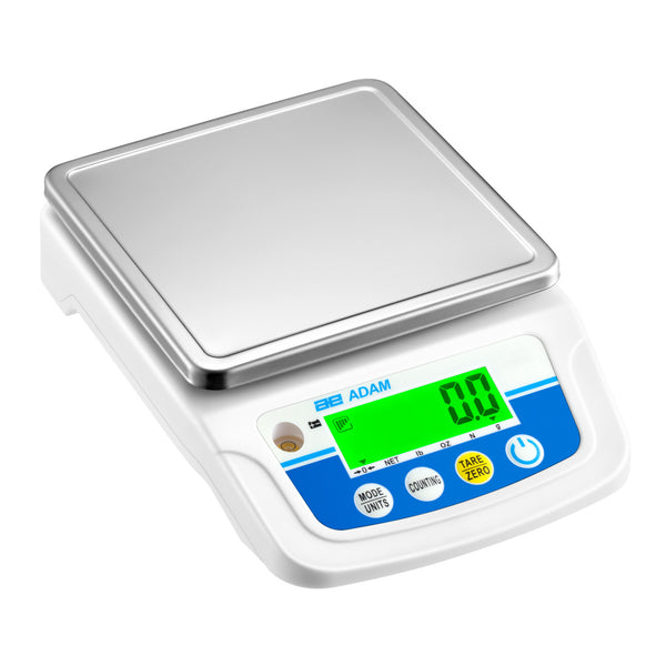 Adam Equipment CBX 3001 CBX Compact Balance, 3000 g Capacity, 0.5 g Readability, USB, Stainless Steel Pan