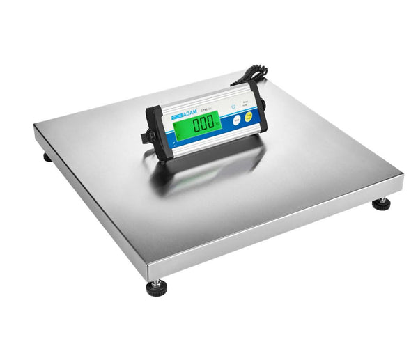 Adam Equipment CPWplus 150M CPWplus Bench Scale, 150 kg Capacity, 0.05 kg Readability, Stainless Steel Pan, Backlit LCD