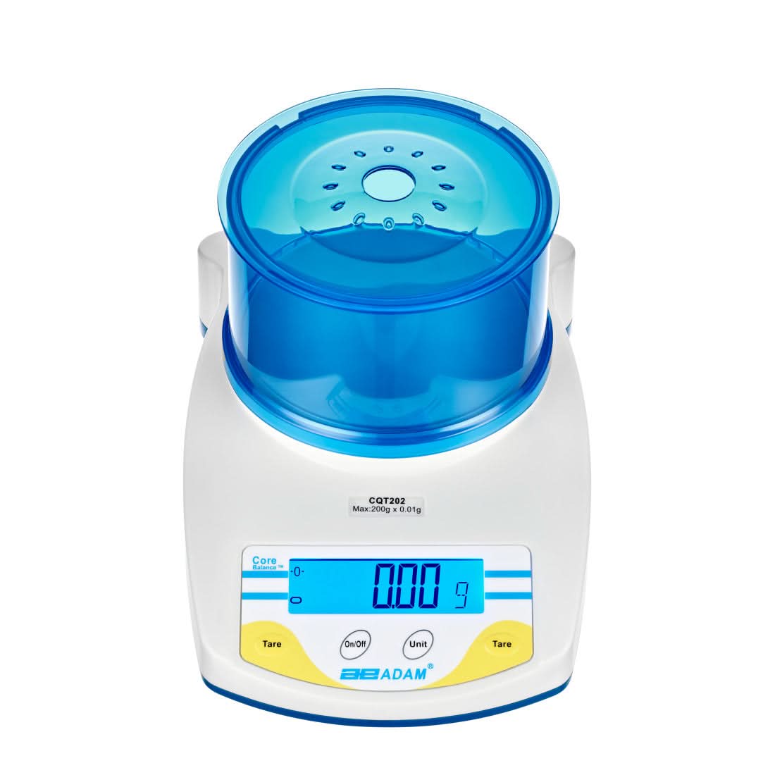 Adam Equipment CQT 202 Core Portable Compact Balance, 200 g Capacity, 0.01 g Readability, Backlit LCD, RS - 232 - 700000050 - Compact Balances - Adam Equipment - Weighcore