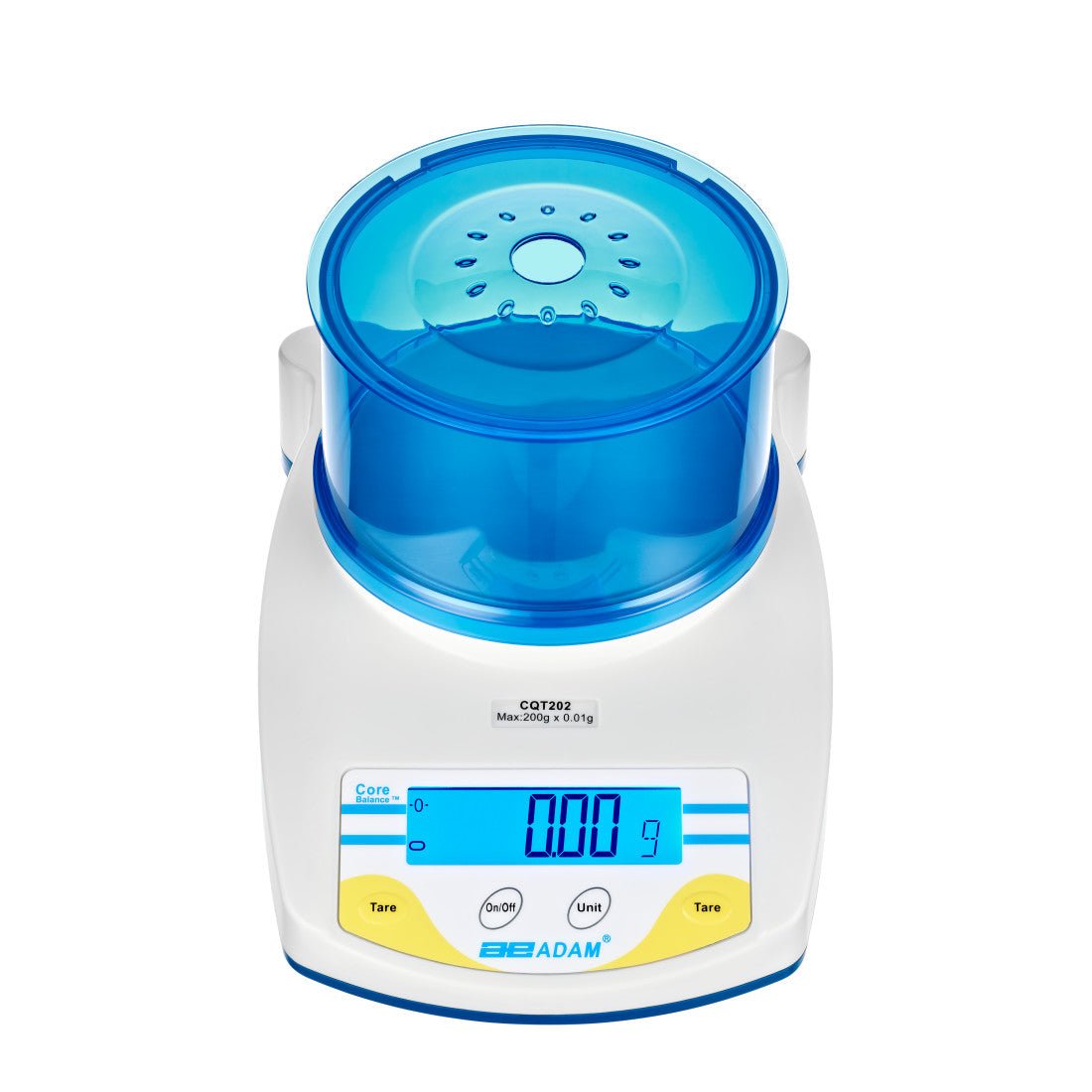 Adam Equipment CQT 202 Core Portable Compact Balance, 200 g Capacity, 0.01 g Readability, Backlit LCD, RS-232 - CQT 202 - Compact Balances - Adam Equipment - Weighcore