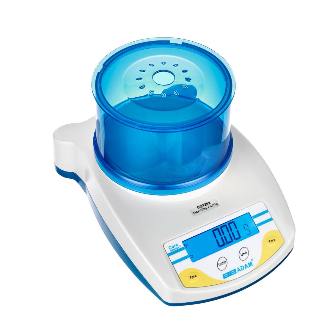 Adam Equipment CQT 202 Core Portable Compact Balance, 200 g Capacity, 0.01 g Readability, Backlit LCD, RS - 232 - 700000050 - Compact Balances - Adam Equipment - Weighcore