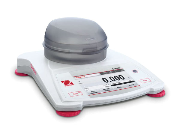 OHAUS STX123 AM Scout Portable Balance, 120 g Capacity, 0.001 g Readability, Touchscreen