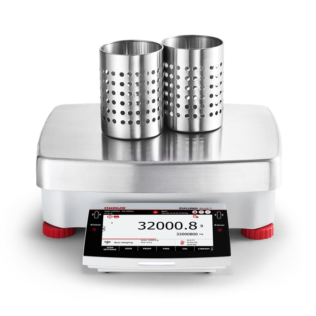 OHAUS EXP35001 Explorer EXP Precision Balance, 35,000 g Capacity, 0.1 g Readability, AutoCal, Touchscreen - EXP35001 - Precision Balances - Ohaus - Weighcore