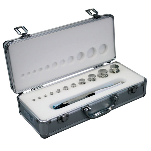 Adam Equipment E2 1g - 200g Stainless Steel Calibration Weight Set, 1g-200g Range, OIML