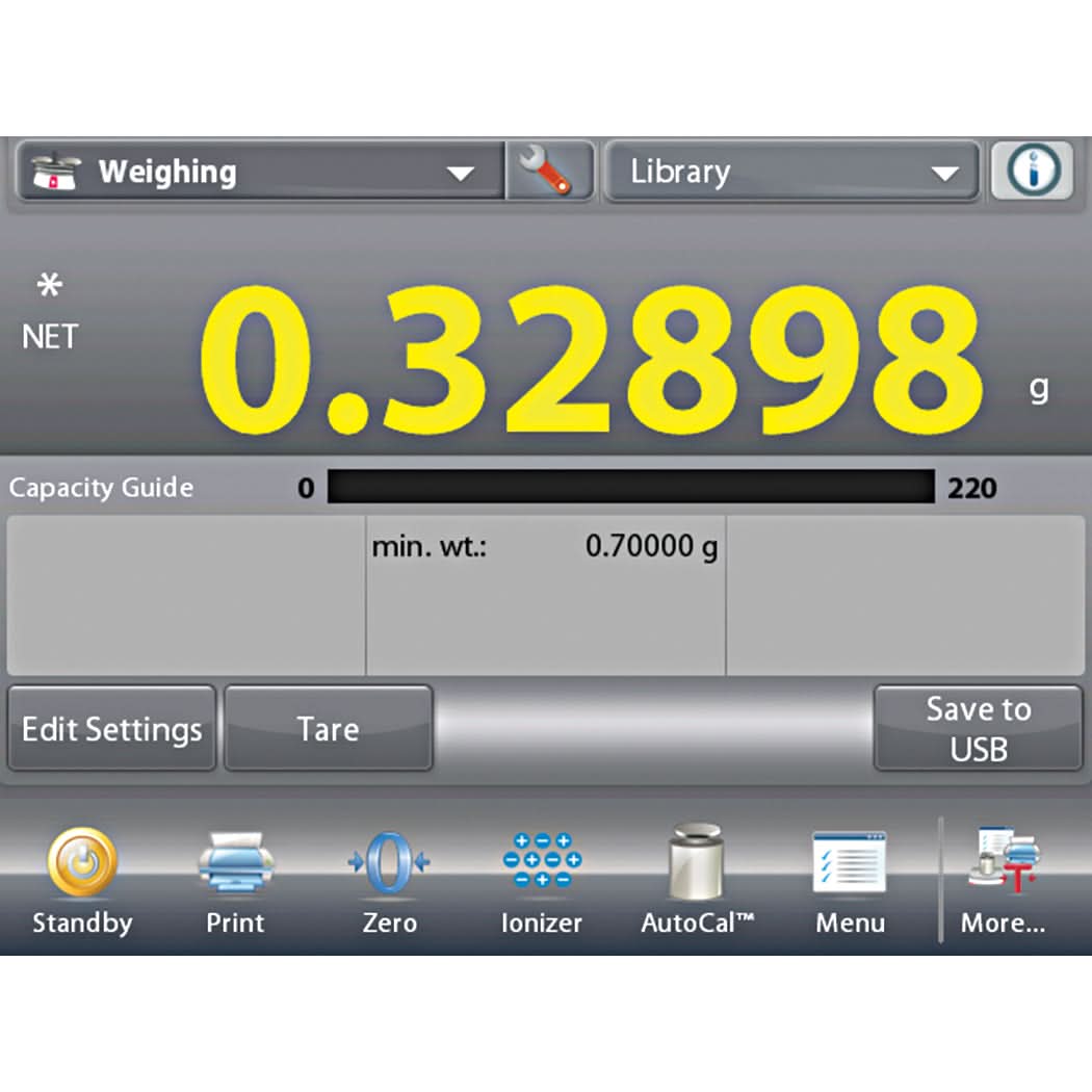 OHAUS EX324N/AD Explorer Analytical Balance, 320g Capacity, 0.1mg Readability, AutoCal, NTEP Certified - EX324N/AD - Analytical Balances - Ohaus - Weighcore