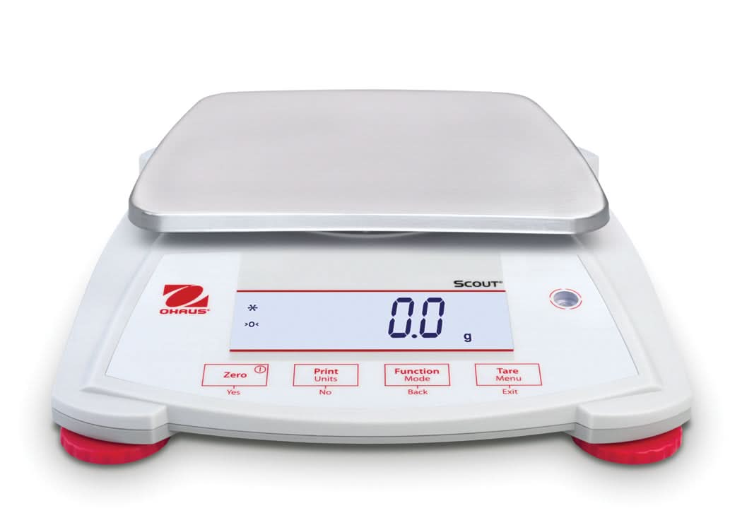 OHAUS SPX2202 AM Scout Portable Balance, 2,200 g Capacity, 0.01 g Readability - SPX2202 AM - Portable Balances - Ohaus - Weighcore