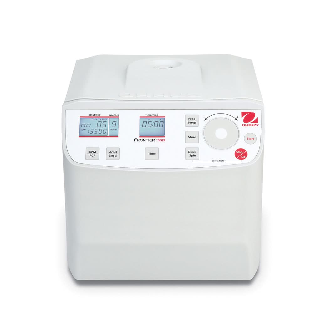 OHAUS FC5513+R02 Frontier 5000 Micro Centrifuge, 24 x 1.5/2.0 ml Capacity, High - Speed, LCD Display - FC5513+R02 - Centrifuges - Ohaus - Weighcore