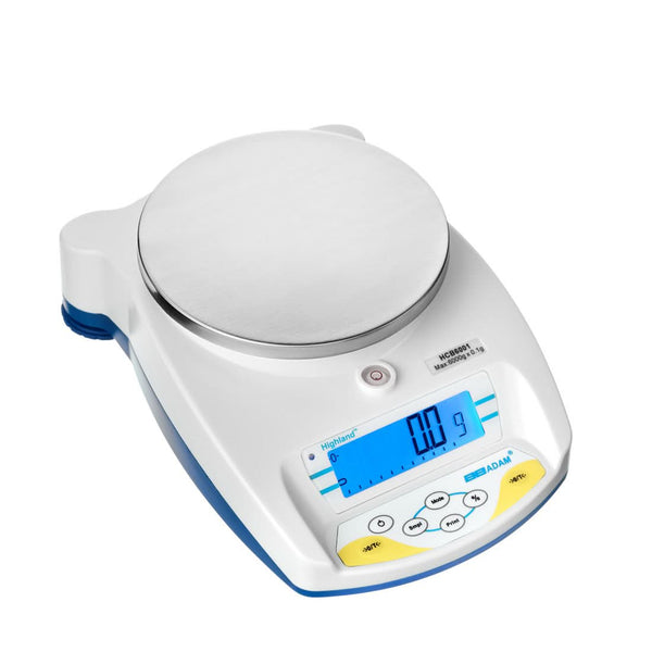 Adam Equipment HCB 6001 Highland Portable Precision Balance, 6000 g Capacity, 0.1 g Readability