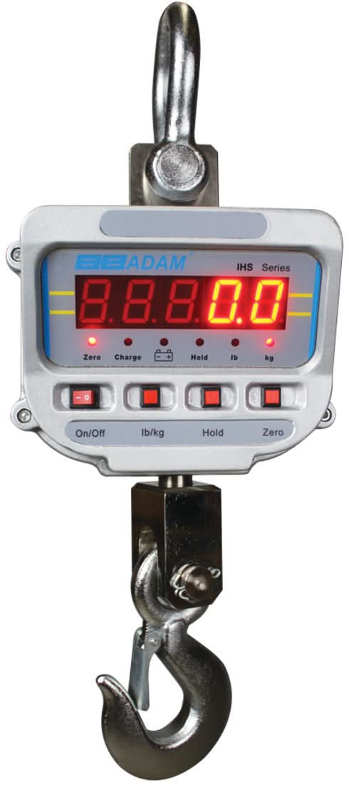 Adam Equipment IHS 2a IHS Heavy Duty Crane Scale, 1000 kg Capacity, 0.2 kg Readability - 700000176 - Crane / Hanging Scales - Adam Equipment - Weighcore