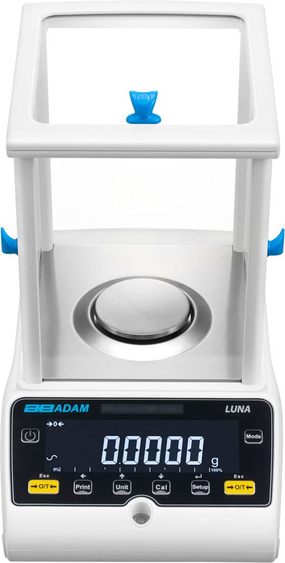 Adam Equipment LAB 124e Luna Analytical Balance, 120 g Capacity, 0.0001 g Readability, GLP, RS - 232 - 1010014882 - Analytical Balances - Adam Equipment - Weighcore