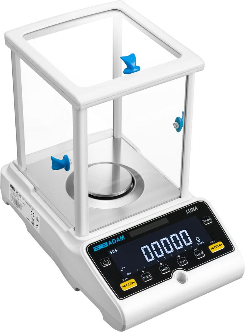 Adam Equipment LAB 214e Luna Analytical Balance, 210 g Capacity, 0.0001 g Readability, RS - 232 - 1010014884 - Analytical Balances - Adam Equipment - Weighcore
