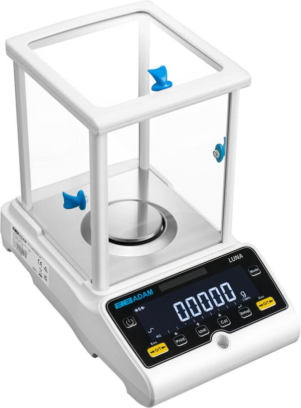 Adam Equipment LAB 84e Luna Analytical Balance, 80 g Capacity, 0.0001 g Readability