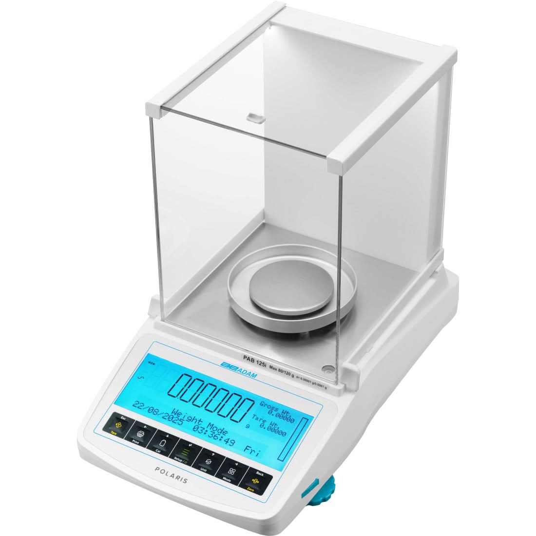 Adam Equipment PAB 125i Polaris Semi - Micro Analytical Balance, 80 g / 120 g Capacity, 0.00001 g / 0.0001 g Readability, GLP/GMP, RS - 232 - 1010017670 - Semi - Micro Balances - Adam Equipment - Weighcore