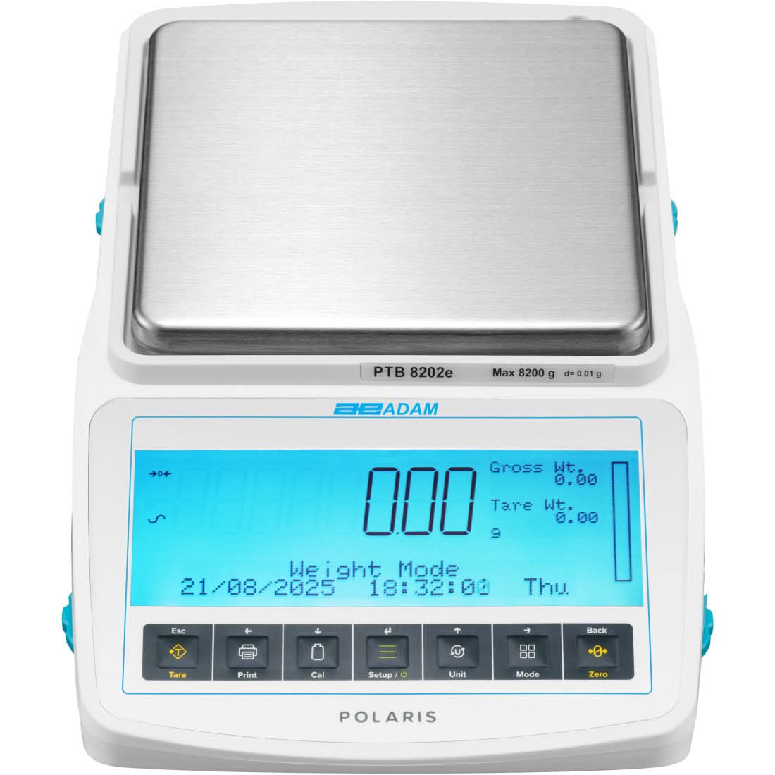 Adam Equipment PBB 12001e Polaris Precision Balance, 12000 g Capacity, 0.1 g Readability, RS - 232, USB - 1010017699 - Precision Balances - Adam Equipment - Weighcore