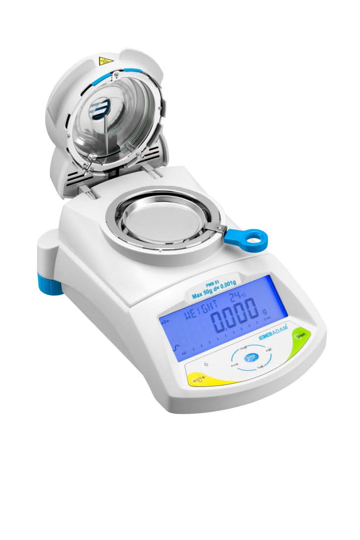 Adam Equipment PMB 202 PMB Moisture Analyzer, 200 g Capacity, 0.01 g / 0.05 % Readability - 1070010231 - Moisture Analyzers - Adam Equipment - Weighcore