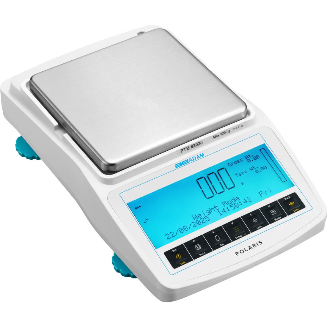 Adam Equipment PTB 6202e Polaris Precision Balance, 6200 g Capacity, 0.01 g Readability, RS - 232, USB - 1010017696 - Precision Balances - Adam Equipment - Weighcore