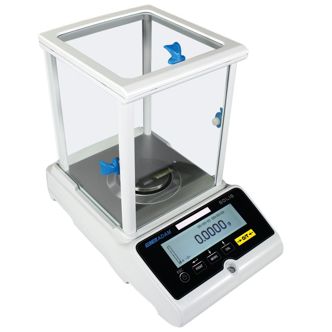 Adam Equipment SAB 124i Solis Analytical Balance, 120 g Capacity, 0.0001 g Readability, Internal Calibration, GLP/GMP - SAB 124i - Analytical Balances - Adam Equipment - Weighcore